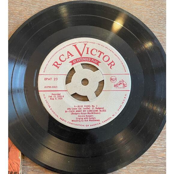 Jimmie Rodgers Yodeling Yours Vol 3 Memorial Albulm 45rpm vinyl Record - Picture 4 of 5